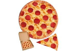 RAINBEAN 71inches Double Sided Pizza Blankets, Bed Blanket for Kids/Teens, Cool Stuff Gifts for Man and Boys, Novelty Food Wrap Blanket, Soft Blankets for Birthday Gifts White Elephant