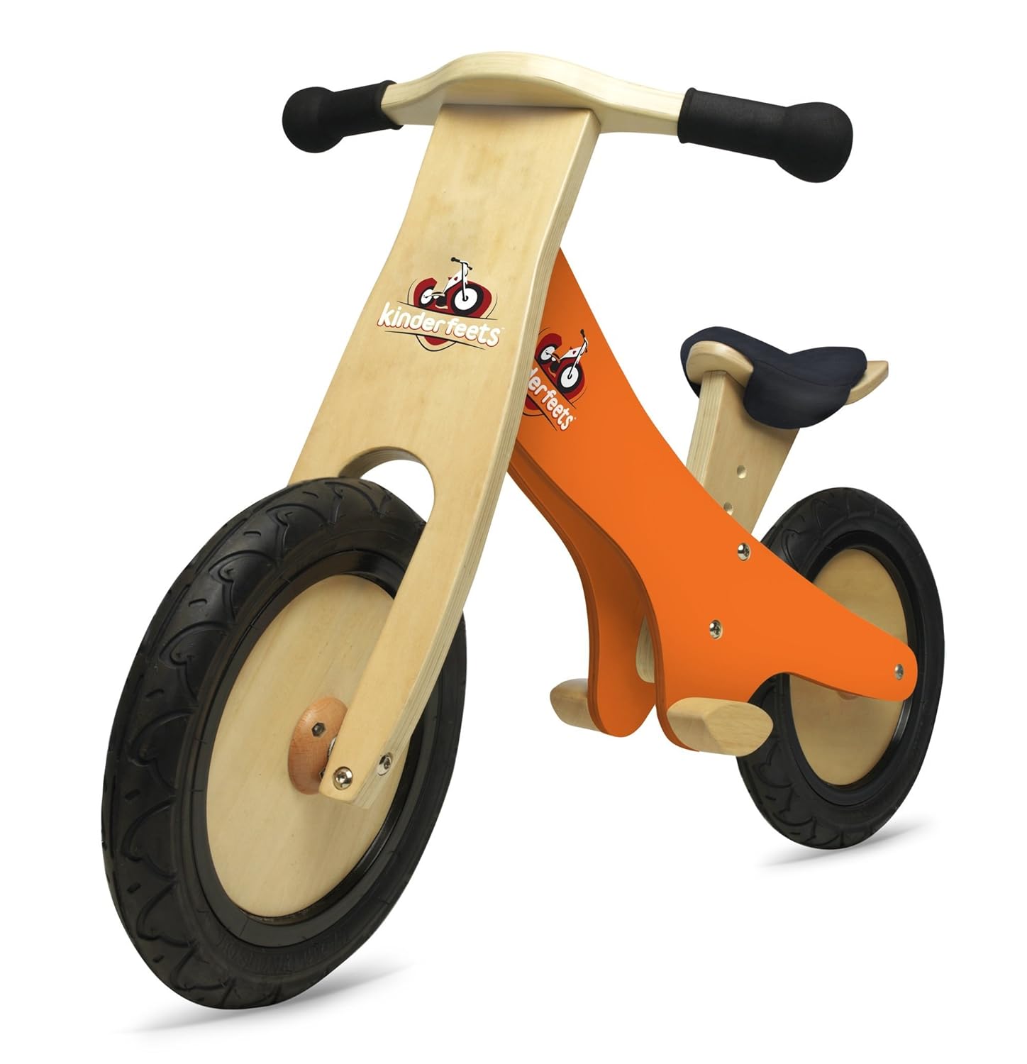 Kinderfeets Classic Chalkboard Wooden Balance Bike Kids Training No