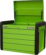 Sealey APPD4G Push-to-Open Topchest 4 Drawer Green Ball-Bearing Tool Chest view 3