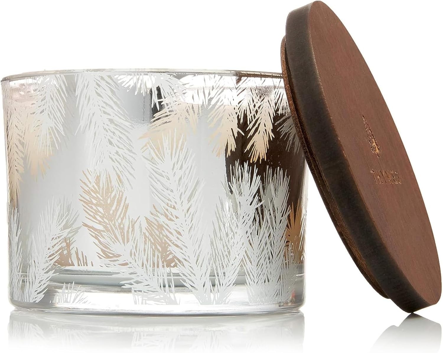 Candles & Holders - Thymes Frasier Fir Statement 3-Wick Candle - Scented Candle with Crisp Notes of Siberian Fir Needles, Cedarwood, and Relaxing Sandalwood - Luxury Home Fragrance - Silver Candle (12.5 oz)