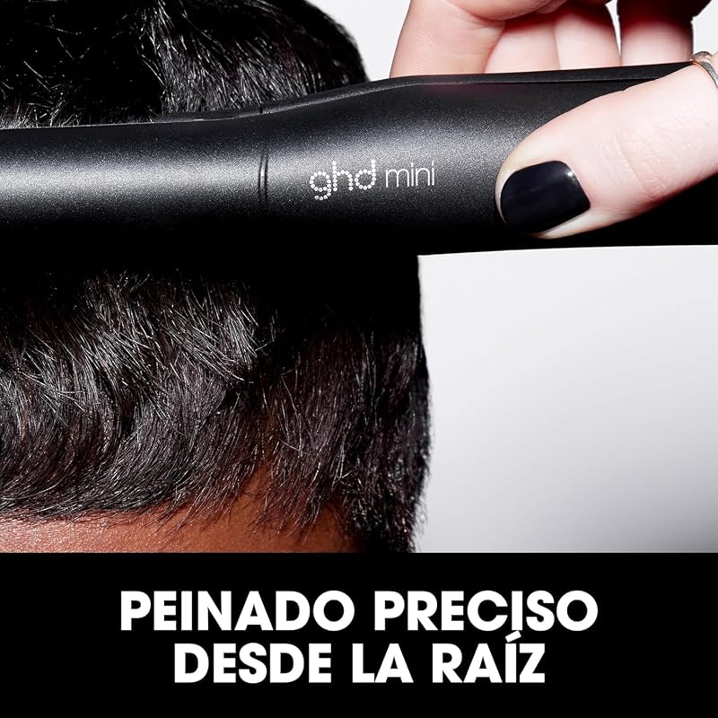 ghd Mini Styler - Alisador de Cabelo Profissional para Cabelos Curtos e Franjas, Placas Mais Estreitas, Unissexo para Mulheres e Homens, Penteados de Precisão, Cor Preto (European Plug)