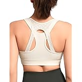 Yvette High Impact Sports Bras for Women Front Zip Supportive Running Bras for Large Bust Plus Size