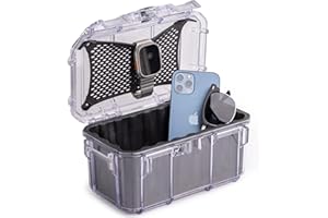 Evergreen 58 Waterproof Dry Box Protective Case - Travel Safe/Mil Spec/USA Made - for Cameras, Lenses, Phones, Pistols, First Aid, Boating, Water Sports, Tacklebox, Ammo Can, Deck Boxes