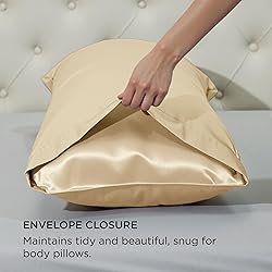 Bedsure Body Pillow Cover 20x54 Inches - Champagne
