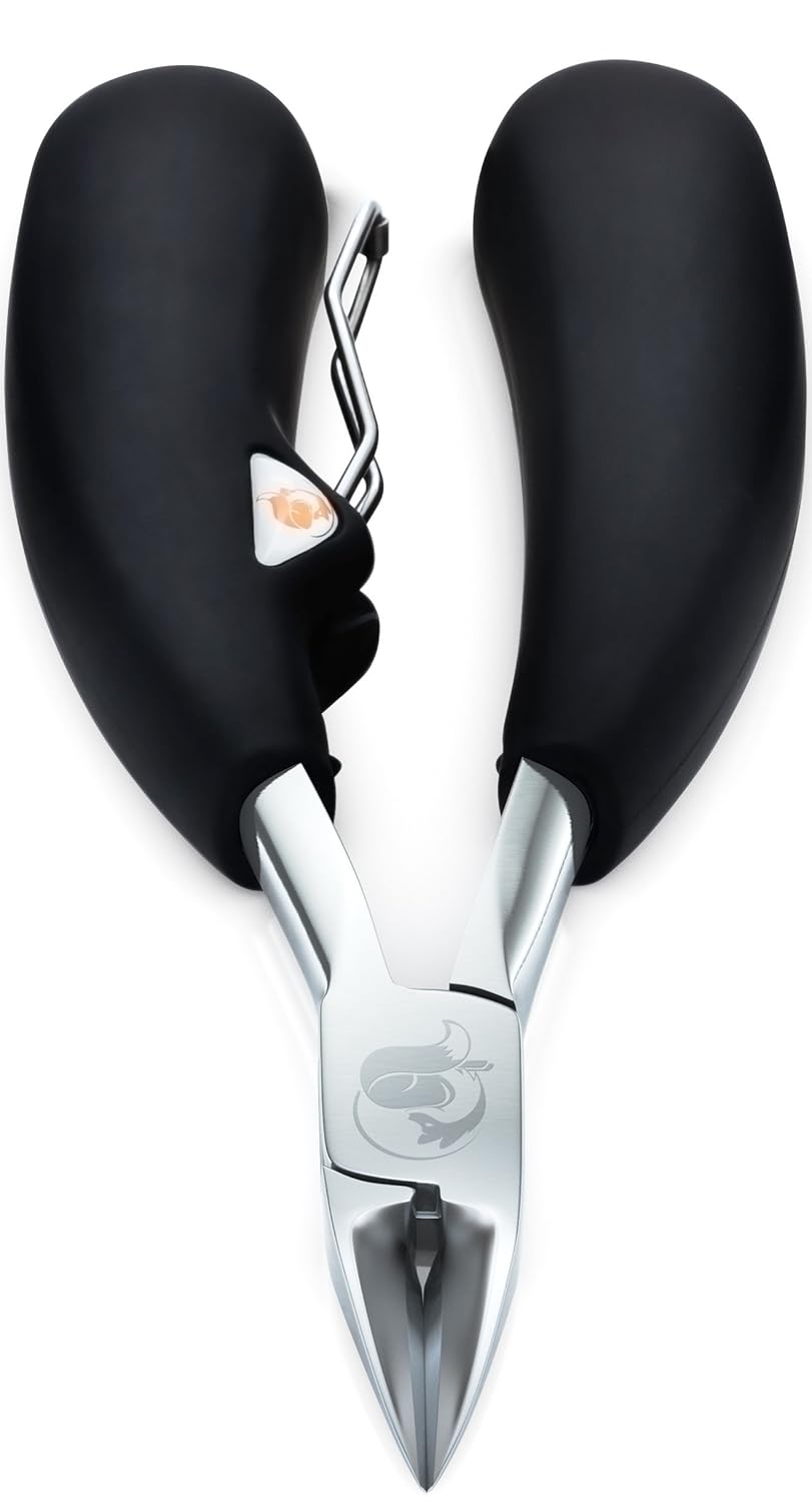 The Original Soft Grip Toenail Clippers by Fox Medical - Surgical Grade Stainless Steel Nail Nippers: Beauty