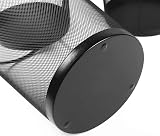 Tebery 4 Pack Mesh Waste Paper Bin 12 Litre Black Metal Mesh Wastebasket view 3