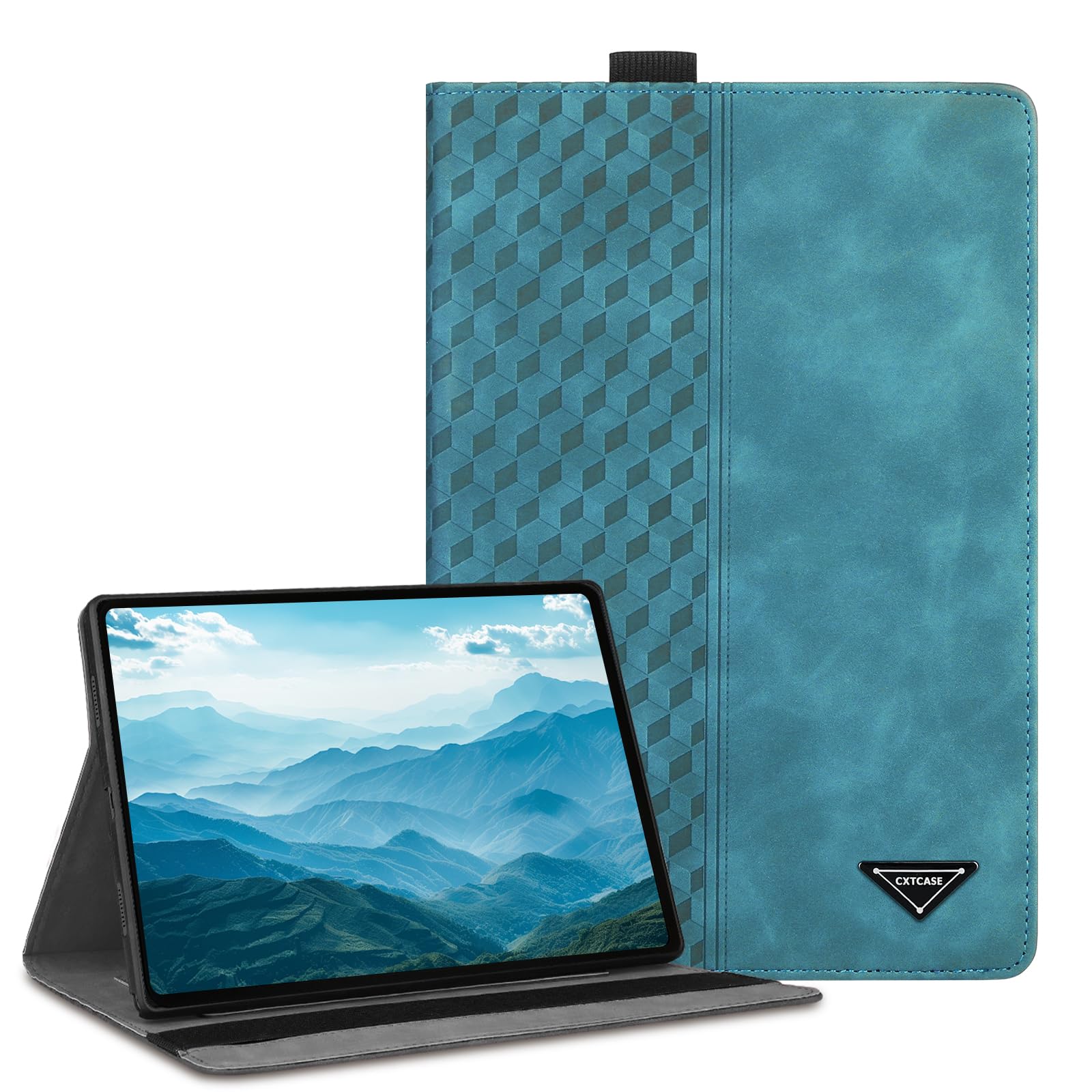 CXTCASE Case for iPad 9.7 inch 2018/2017/iPad Air 2/iPad Air 1,PU Leather Business Cover with Pencil Holder,Protective Case Tablet Shell for iPad 9.7 inch (6./5. Generation, 2018/2017),Green