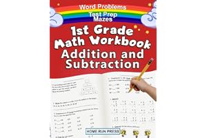 1st Grade Math Workbook Addition and Subtraction: Grade 1 Workbooks, Math Books for 1st Gr book cover by LLC Home Run Press