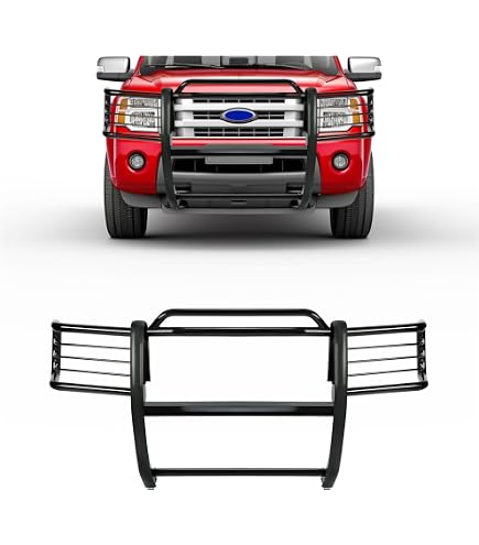 Amazon.com: Black Horse Grille brush Bumper Guard Modular Black