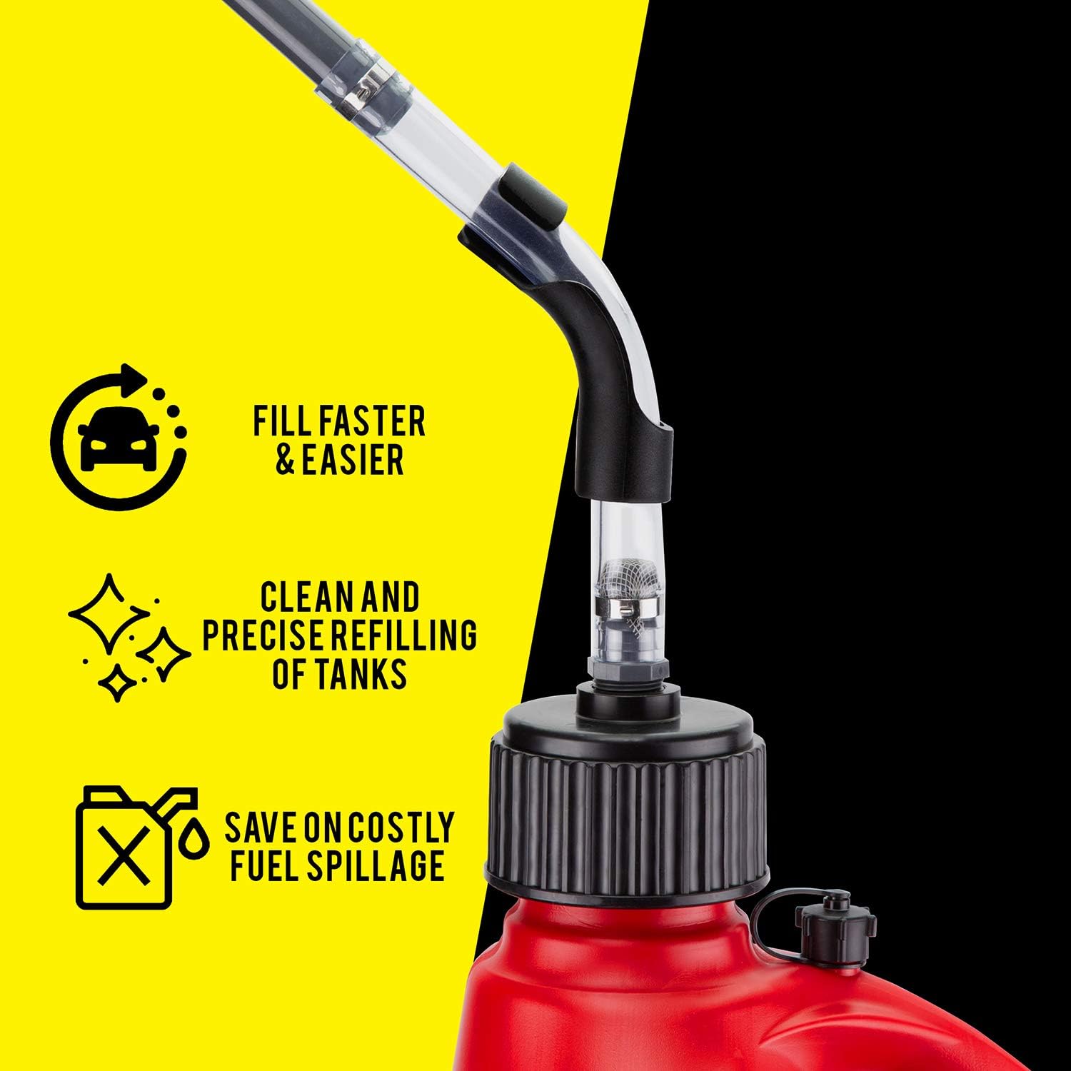 4 Pack Hose Bender for Racing Fuel Tanks, Utility Containers, Gas Cans - Heavy Duty - Compatible with VP, Sportsman, Rural King and more. Provides the perfect bend for your fuel hose: Automotive
