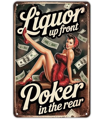 Amazon.com: Liquor In The Front Poker In The Rear Aluminum Tin