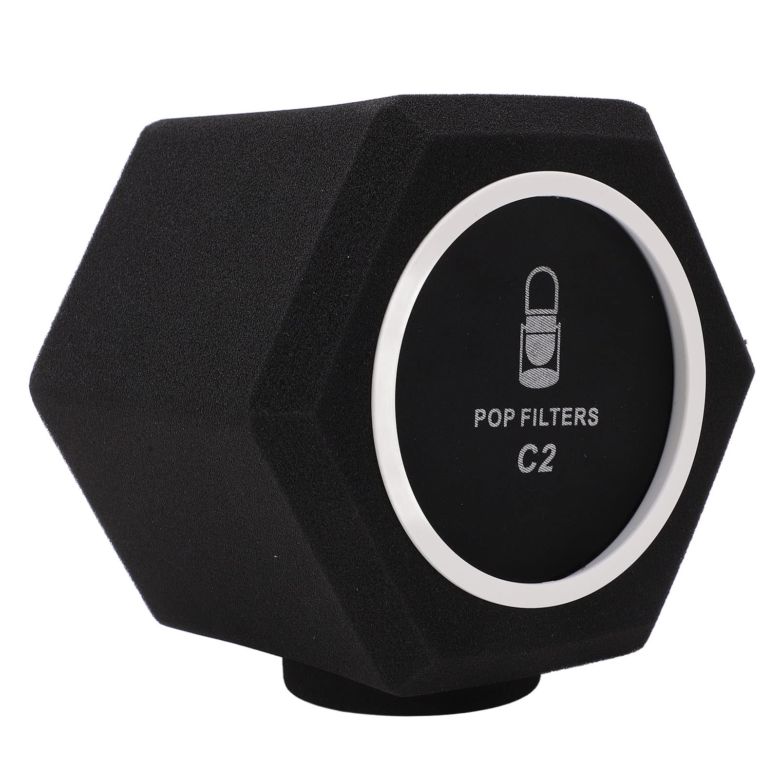 Bewinner Microphone Windscreen Vocal Filter For Mic, Microphone Wind Shield Acoustic Filter for 2.0 to 3.0 inch Recording Microphones, Mic Sponge Cover Reduces Noise and Reflections