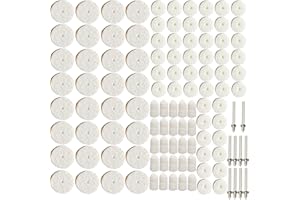IELEK 121pcs Wool Felt Polishing Buffing Wheel Pad Mandrel Mounted Grinding Accessories Attachment Rotary Tools Set for Dremel
