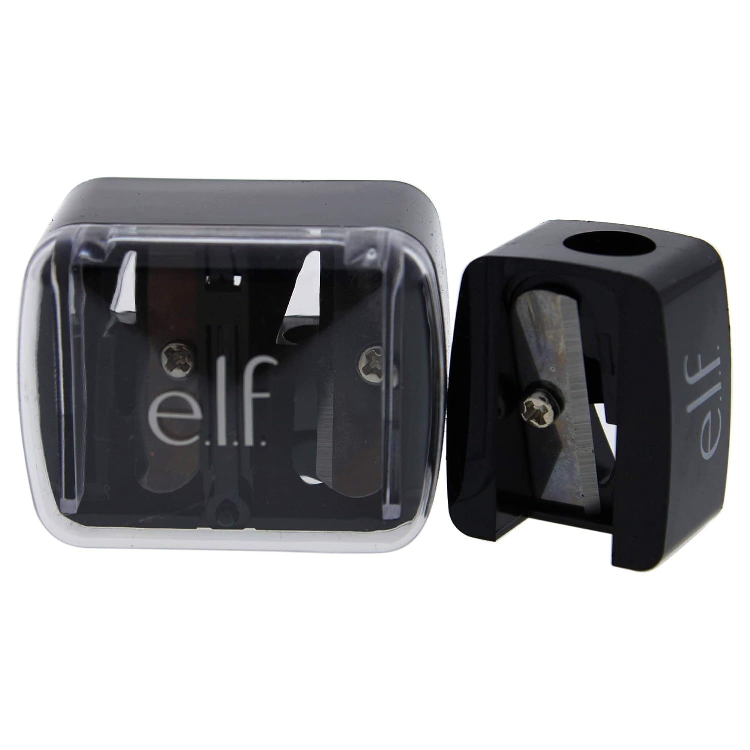 e.l.f, Dual-Pencil Sharpener, Convenient, Essential Tool, Sharpens, Easy To Clean, Travel-Friendly, Compact : Beauty