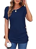 MOLERANI Women's Casual Short Sleeve Round Neck
