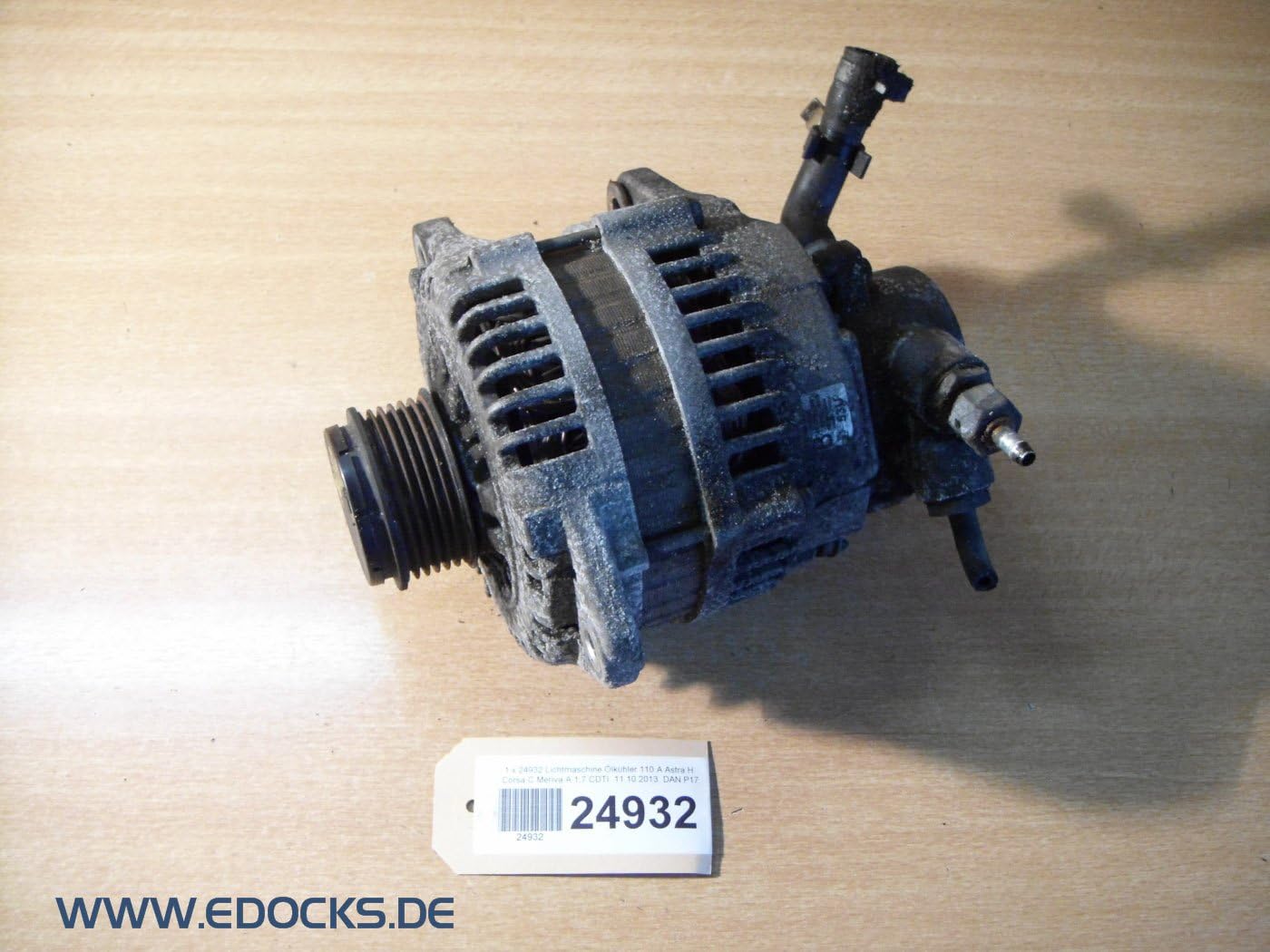 Opel Astra H 1.7 Cdti Lichtmaschine Ausbauen Lichtmaschine 110A Astra H Corsa C Combo C Meriva A 1,7 CDTI Z17DTH