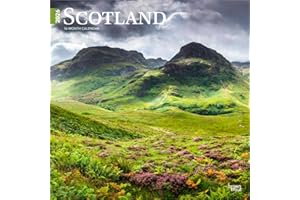 Scotland | 2026 12 x 24 Inch (Hanging) Monthly Square Wall Calendar | Plastic-Free | BrownTrout | UK United Kingdom Scenic