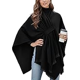 AlturaGo Shawl Wraps for Women ponchos Ruana Cape Open Front Duster Cardigan Sweaters for Fall Winter