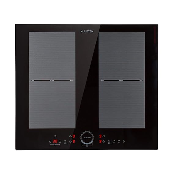 Klarstein Delicatessa 60 • Induktions-Kochfeld • Flexzonen-Technik • Autark • Einbaukochfeld • 60 cm • 4 Zonen • 7000 Watt • 