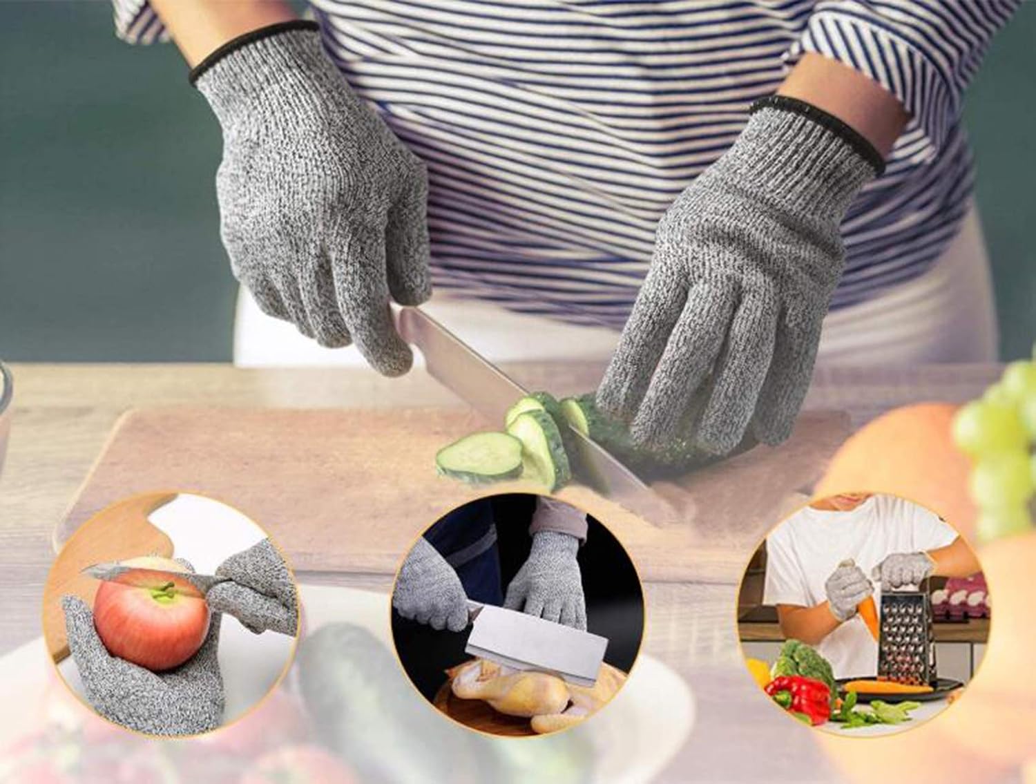 Cut Resistant Kitchen Gloves High Performance Level 5 Protection - Image 5
