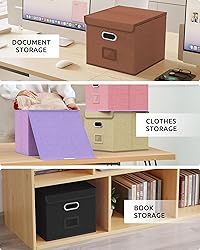 Oterri 2 Pack File Organizer Box,File Box,Small