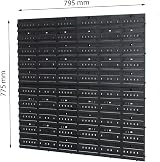 Prosperplast Louvre Panel 90 Storage Bins XS S Garage Workshop Wall Mounted view 2