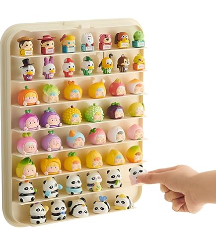 ARMERI Vitrina con Puertas Reversibles, Vitrina para Minifiguras, Figuras de Anime y Mini