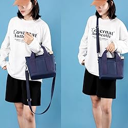 Small Cute Canvas Tote Crossbody Shoulder Bag