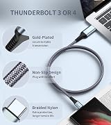 SWECENT 4K USB C to HDMI Cable 2M Thunderbolt 3/4 Compatible MacBook iPad Pro view 5