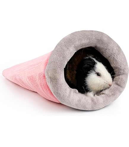 Hamster Nest Cozy Guinea Pig Bed Winter Warm Plush Hideout Small Animals Resting Cave For Rabbits Guinea Pigs Ferrets