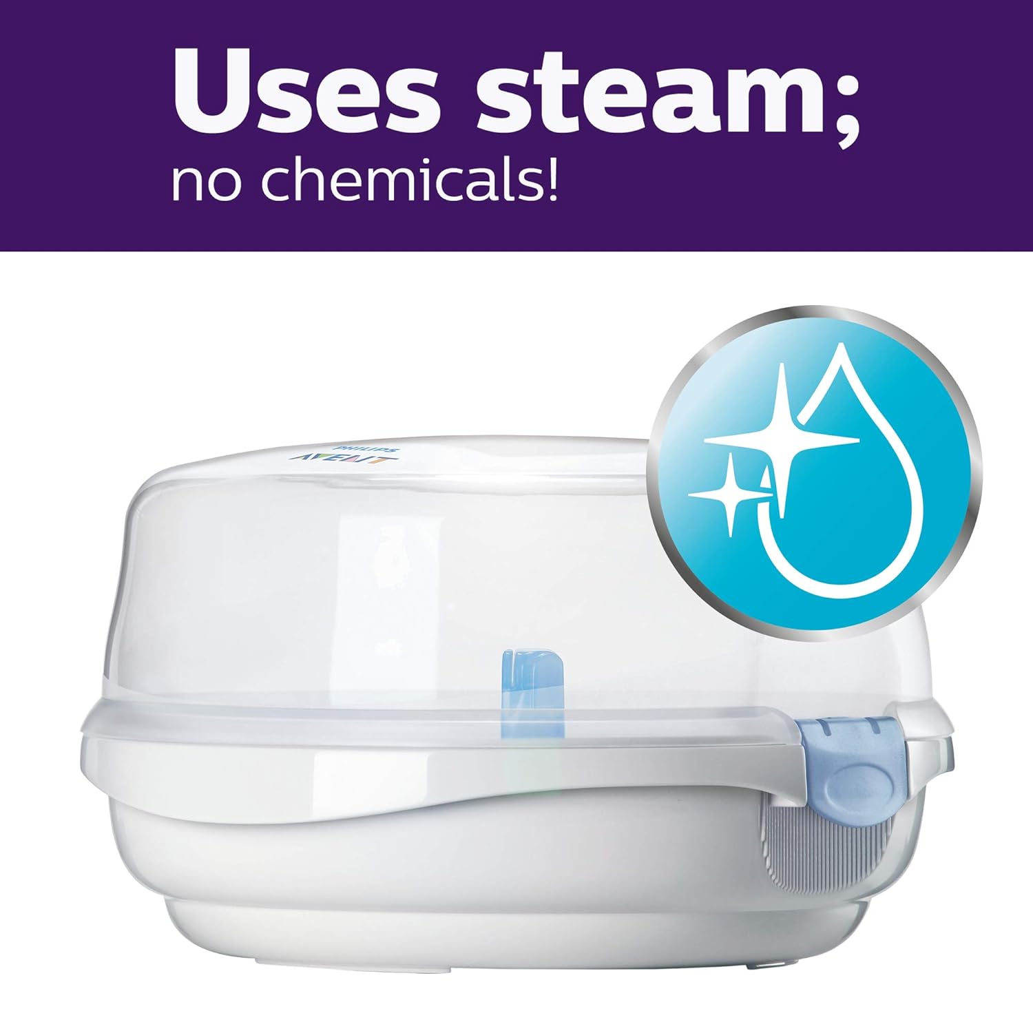 Philips Avent Microwave Steam Sterilizer for Baby Bottles, Pacifiers, Cups and More : Baby Bottle Sterilizers : Baby