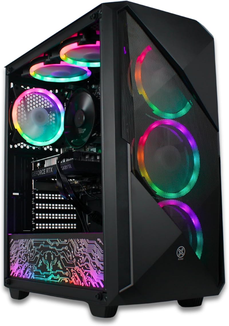 XUM Legend Gaming PC i5-10400F RTX 5060 8GB 32GB RAM 500GB NVMe 1TB HDD Win 11