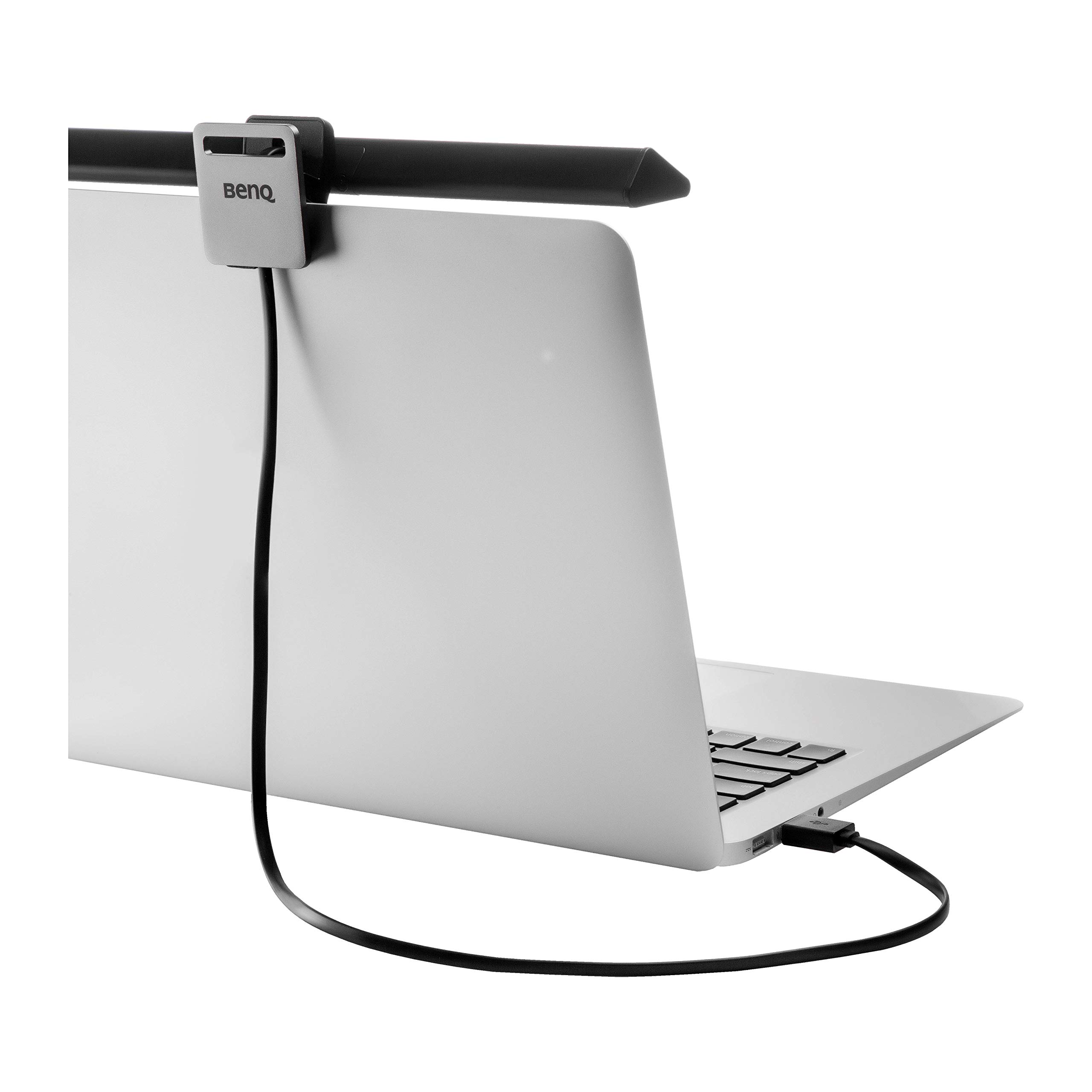 BenQ ScreenBar Lite e-Reading LED-Arbeitslampe mit automatischer Dimmfunktion und Farbtoneinstellung, platzsparender, Augenschutz, Blend- und Flackerschutz, USB-Stromversorgung