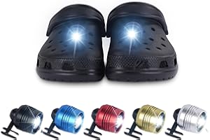 HOMILEY Lights for Shoes – 2pc Perfect Lights LED Clip On - Headlights for Men Shoes, Boy, Girl, Kids – Easy Headlight Attachment for Night Walk, Camping