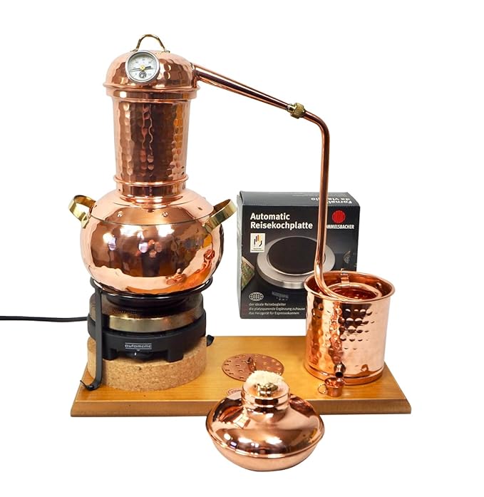 'CopperGarden' Destillieranlage Arabia 2 Liter ? Elektrisch 500 Watt ? Mit Aromasieb ? neues Model 2018 ? jetzt meldefrei und