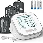 VOLUETH Blood Pressure Monitor for Home Use - 3 Size Cuffs, Small 6"-10", Medium/Large 9"-17" and Extra Large 13"-24", HSA FSA Eligible Items/Perfect for Family Health Monitoring