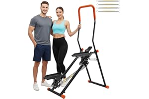 Stair Stepper for Home, Upgraded 3-Level Adjustable Resistance& Incline, Extra-Wide Non-Slip Pedals, LCD Counter with Phone H
