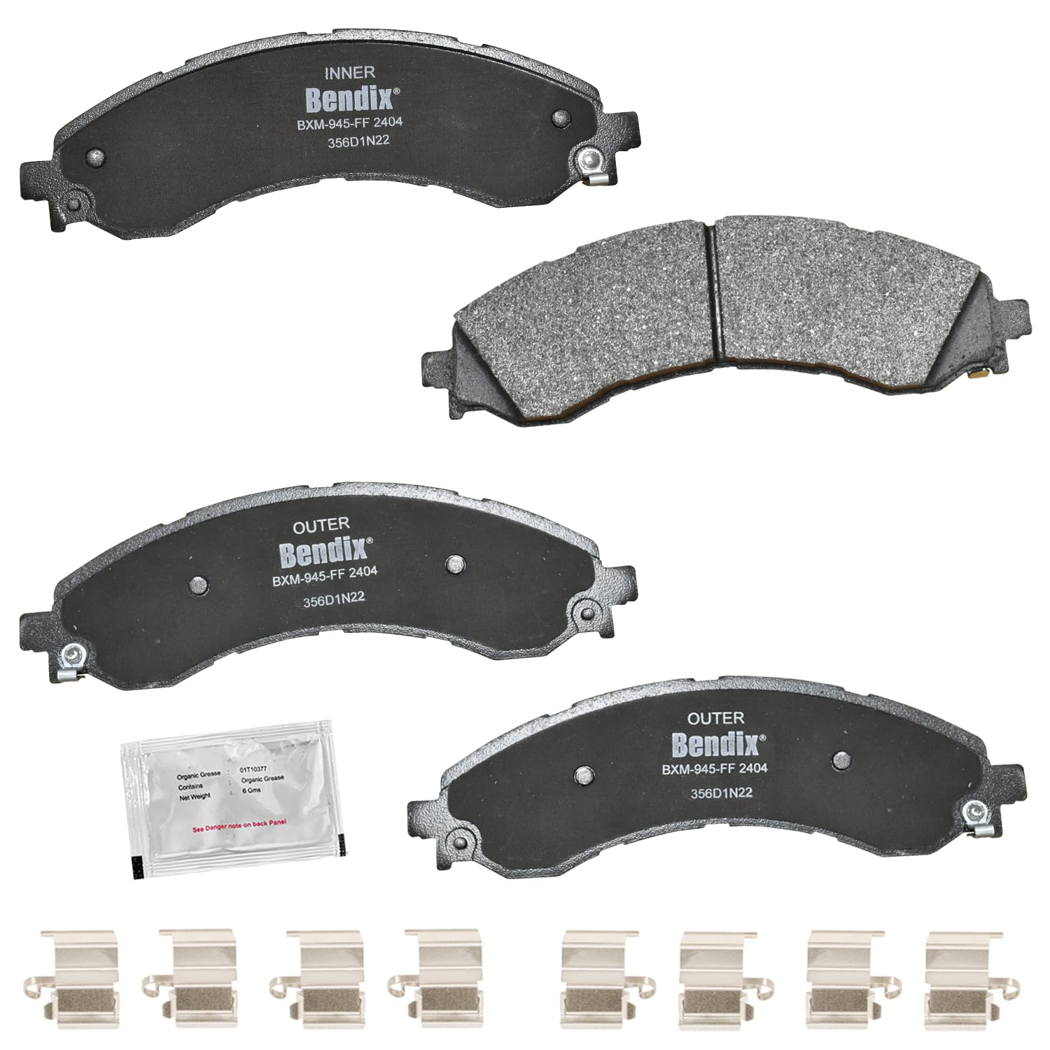 Bendix Priority1 CFM2404 Semi-Metallic Front Brake Pads for Select Models Chevrolet Express 2500,Express 3500,Express 4500,GMC Savana 2500,Savana 3500,Savana 4500 Image Bendix Priority1 CFM2404 Semi-Metallic Front Brake Pads for Select Models Chevrolet Express 2500,Express 3500,Express 4500,GMC Savana 2500,Savana 3500,Savana 4500 Image