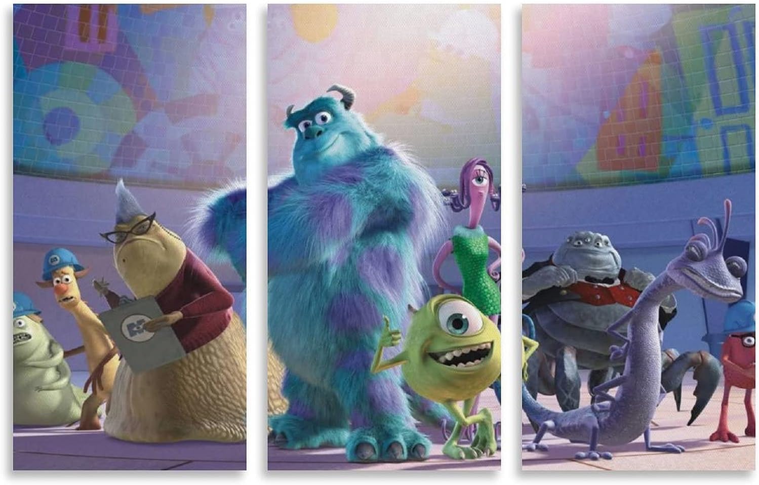 Amazon リビングルームの装飾絵画北欧スタイルのソファの背景壁画現代のミニマリストの寝室のベッドサイドの絵画三連祭壇画モンスターズインク 1 ウォールステッカー オンライン通販