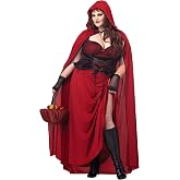 California Costumes Women's Plus-Size Dark Red Riding Hood Plus