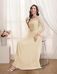 Wedtrend Women's Bridesmaid Dresses, 3/4 Flared