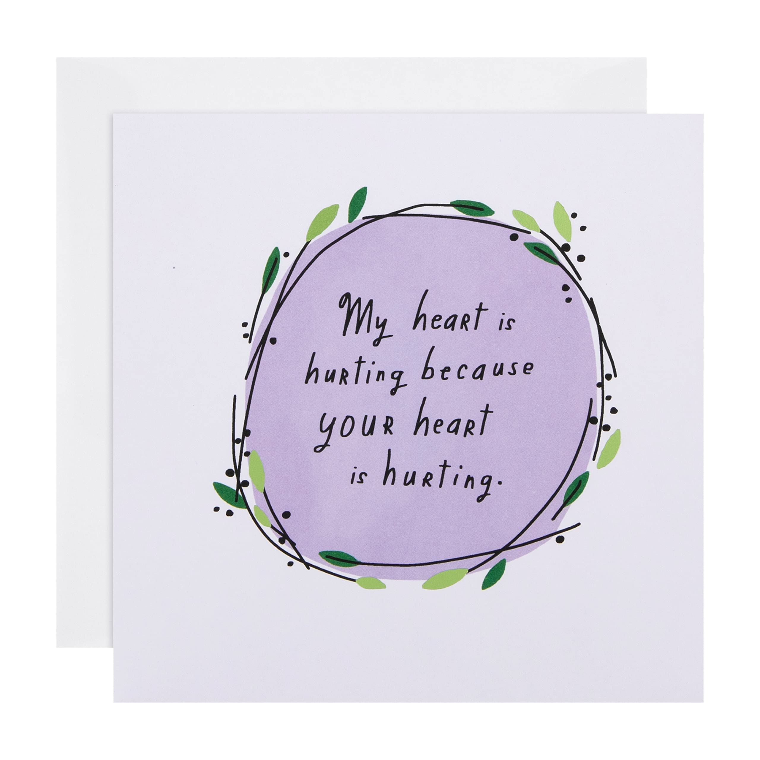 Hallmark Sympathy Card - Contemporary Wreath Design