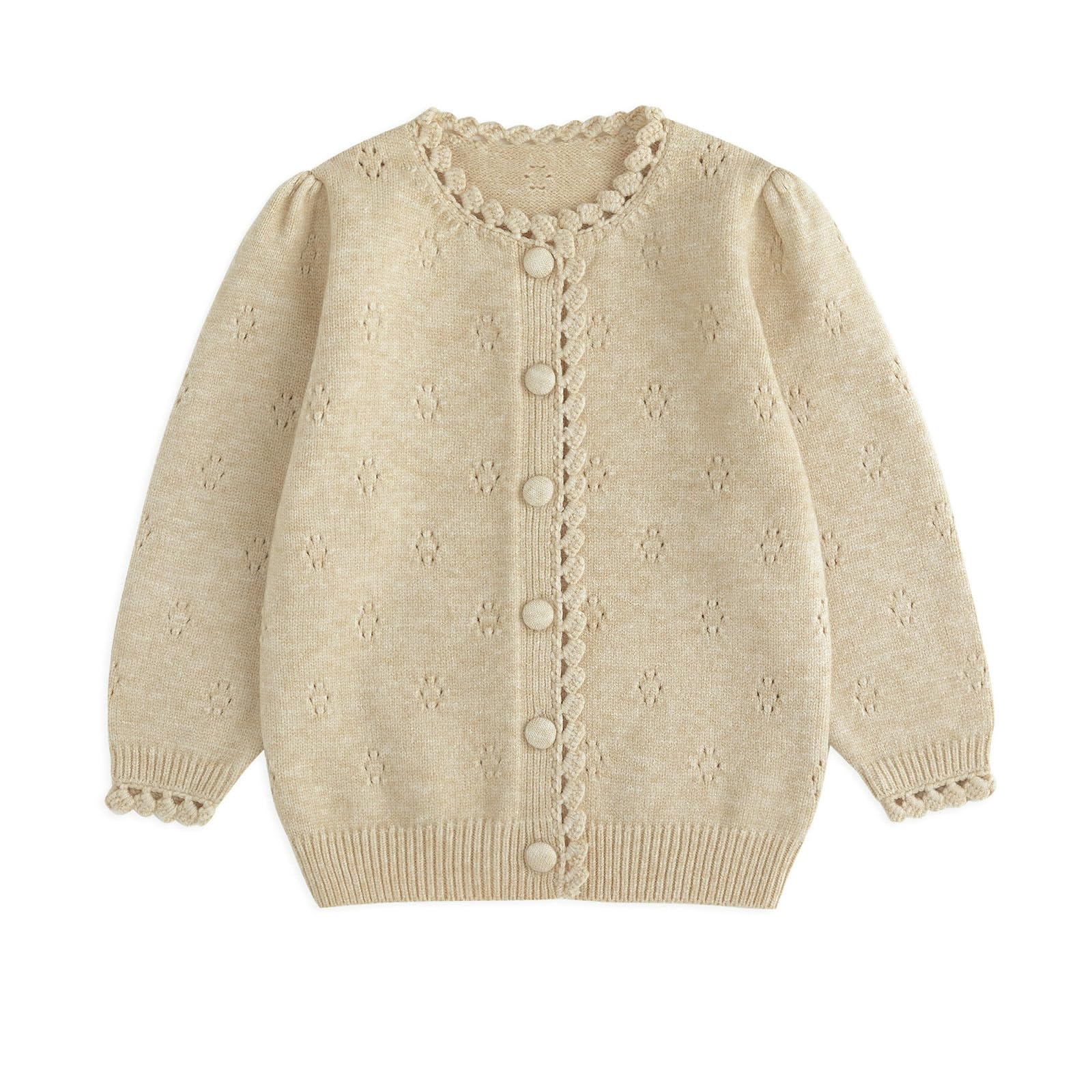 Photo 1 of Simplee kids Baby Cardigan Cable Knit Toddler Cardigan Long Sleeve Fall Winter Open Front Knit Sweater