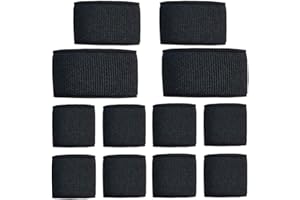 HDHYK Belt Keepers Elastic Belt Loop Keeper-Backpack Belt Loop- for 1''/1.5"/2" Wide Belt, Keep Your Straps Tidy.(Black)