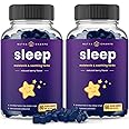 (2 Pack) Sleep Gummies | Melatonin Gummy Enhanced with L-Theanine, Chamomile, Valerian & More | Natural Sleep Aid Supplement 
