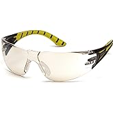 Pyramex Endeavor Plus Safety Glass Black/Gray Frame With Foam Padding Clear H2MAX Anti-fog Lens