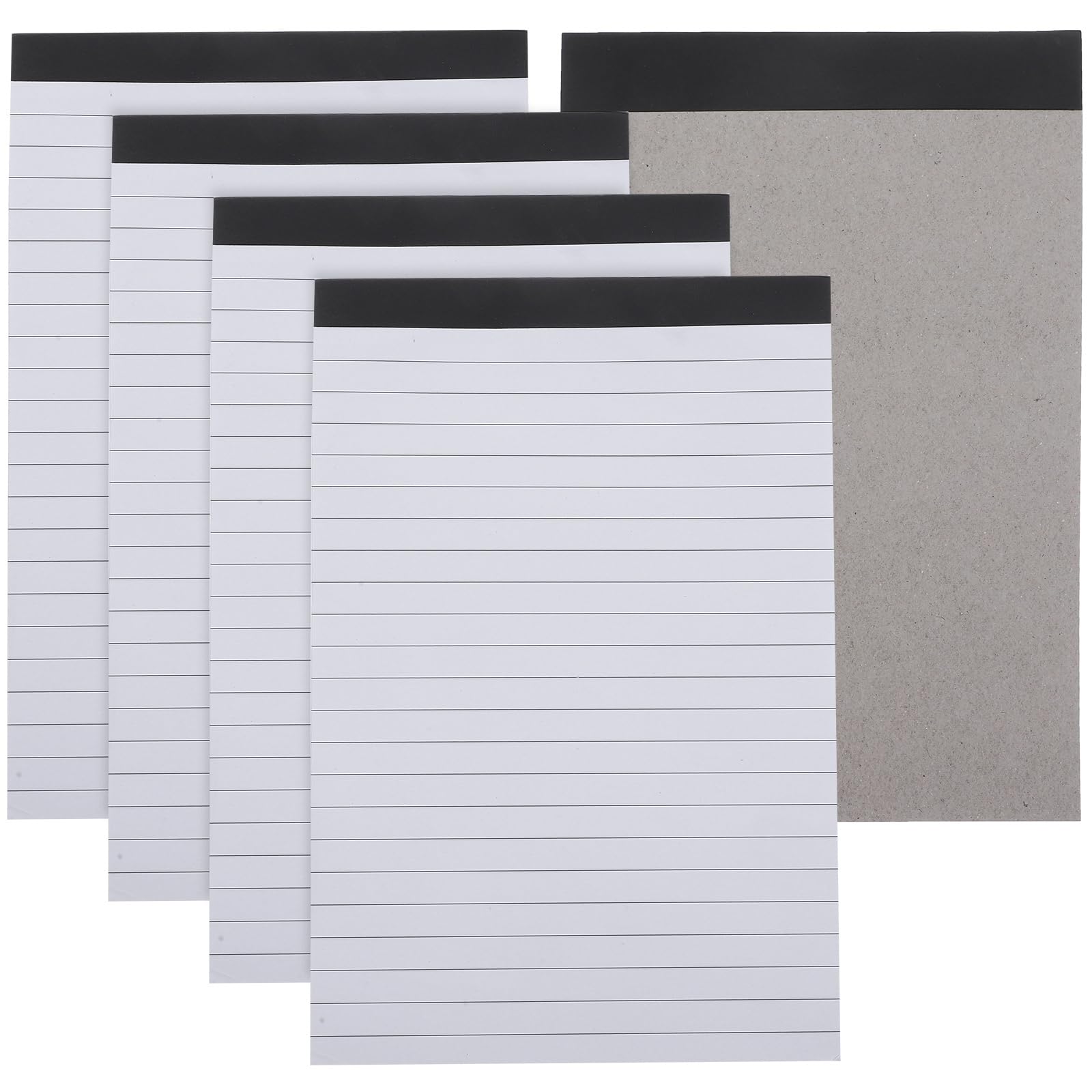 Operitacx 5 Pack A5 Lined Notepads for Meetings and Memos - Tear-off Pages Portable Writing Notebooks with Quality Paper for Office Use
