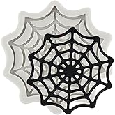 MINFEIDMS Halloween Fondant Molds Spider Web Silicone Mold For Cake Decoration Cupcake Topper Candy Sugar Craft Polymer Clay Gum Paste