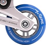 M.Y X-Skate Adjustable Blue Inline Skates Kids Middle EU 30-42 view 7