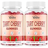 3300mg Tart Cherry Gummies for Uric Acid Cleanse, Sleep, Gout, Joint & Kidney Support – Tart Cherry Extract with Celery Seed, Melatonin, Vitamin C – Detox & Antioxidant – Mixed Berry Flavor, 120 Count